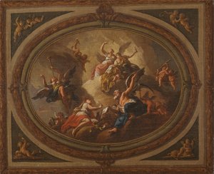 Sketch for an Oval Ceiling